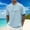 Light Blue, variant on Casual Raglan Sleeve City Print Tee for Daily Wear Soft Blend Crew Neck Short Sleeve Top Modern Street Style Shirt