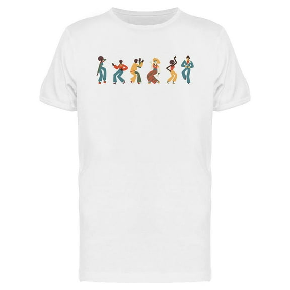 Disco Dancing People T-Shirt Men -Image by Shutterstock, Male 3X-Large