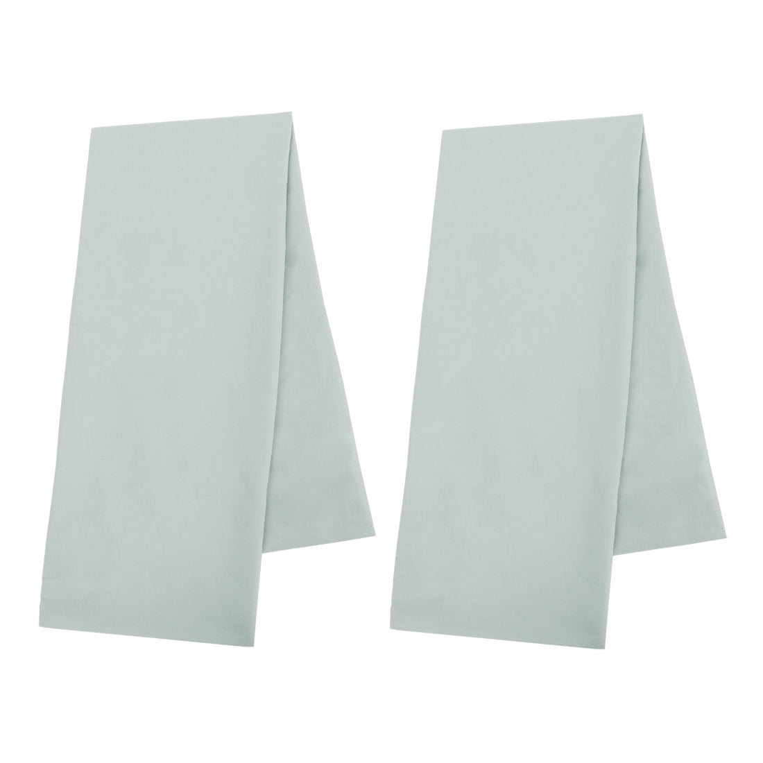 Unique Bargains 2 Pack Microfiber Body Pillow Cases Silver 20" x 48"