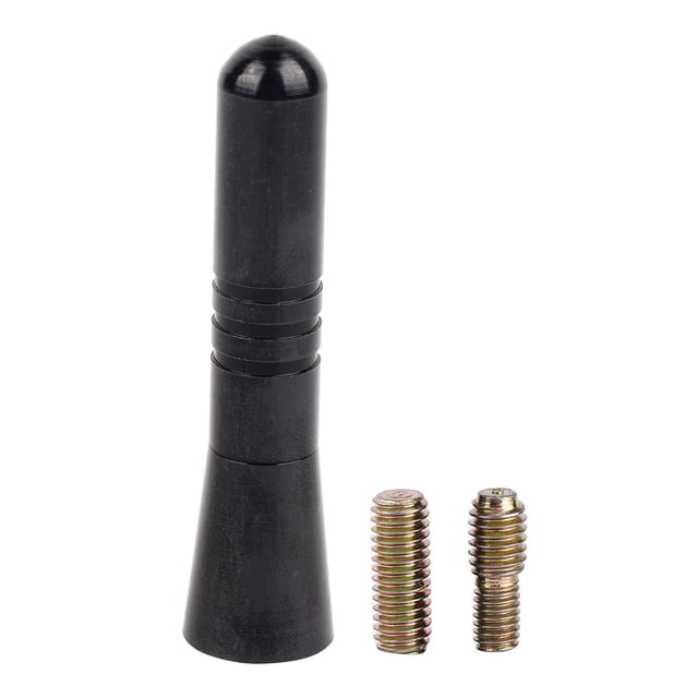 Antena de coche mini universal de 2,2 pulgadas Antena AM FM Reemplazo de radio automática Negro