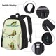 thumbnail image 3 of Easygdp Avocado for Exercise Mochila para Niños y Niñas con Set de Caja de Almuerzo y Estuche para Lápices 3 en 1, Mochila Escolar Estampada para Adolescentes, 3 of 7