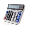 thumbnail image 1 of Calculadoras Computadora grande Calculadora electrónica Contador Energía solar y batería Pantalla de 12 dígitos Botón grande multifuncional para el cálculo de la escuela de la oficina de negocios, 1 of 7