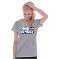 thumbnail image 4 of Chula and Sassy Cute Proud Dominicana Womens Slim Fit Graphic Tee Brisco Brands X, 4 of 5