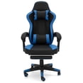 thumbnail image 6 of ELECWISH Racing Style Reclining Gaming Chair High Back Ergonomic Adjustable Swivel Computer Chair with Footrest Headrest and Lumbar Support PU Leather Executive Office Chair (Blue), 6 of 12
