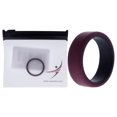 thumbnail image 1 of Anillo de boda de silicona de 2 capas biselado de 8 mm - Burdeos de ROQ para hombres - Anillo de 10 mm, 1 of 1