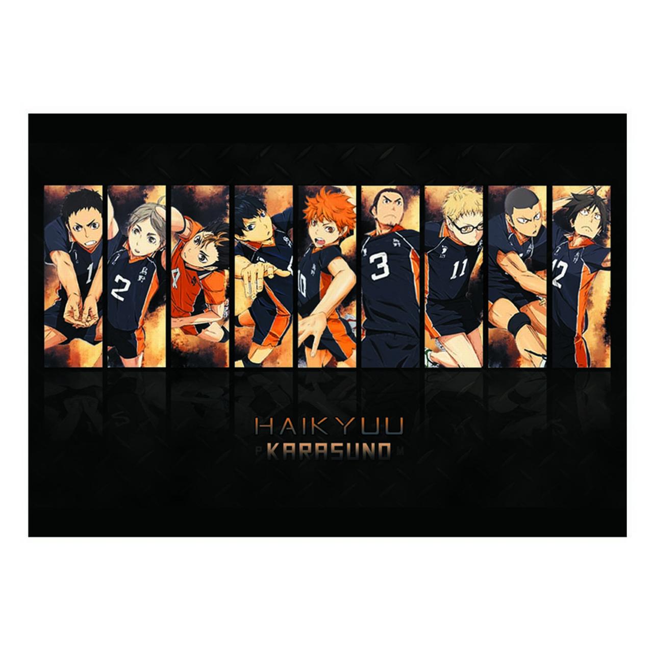 cyan oak anime haikyuu print poster sport volleyball art print painting walmart com