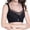 Black, variant on TAIAOJING Bras for Women Full Cup Thin Underwear Plus Size Wireless Sports Bra Lace Bra Cover Cup Large Size Vest Bras Brassiere