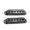 Black 48mmx2, variant on LOOKSEVEN 1/2/3 Pcs Brass Metal SSS Single Coil Pickup Covers For Fender SQ Strat 5 Colors- Gold 52mmx1