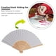 thumbnail image 5 of 200Pzs /Lote Blanco Abanico de Mano Papel Elegante Plegable Favores del Banquete de Boda 21cm (Blanco), 5 of 5