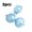 Transparent Blue, variant on 3 Pcs In-line Bubble Float Fishing Hollow Balls Floats Slide Bubbles Line Through