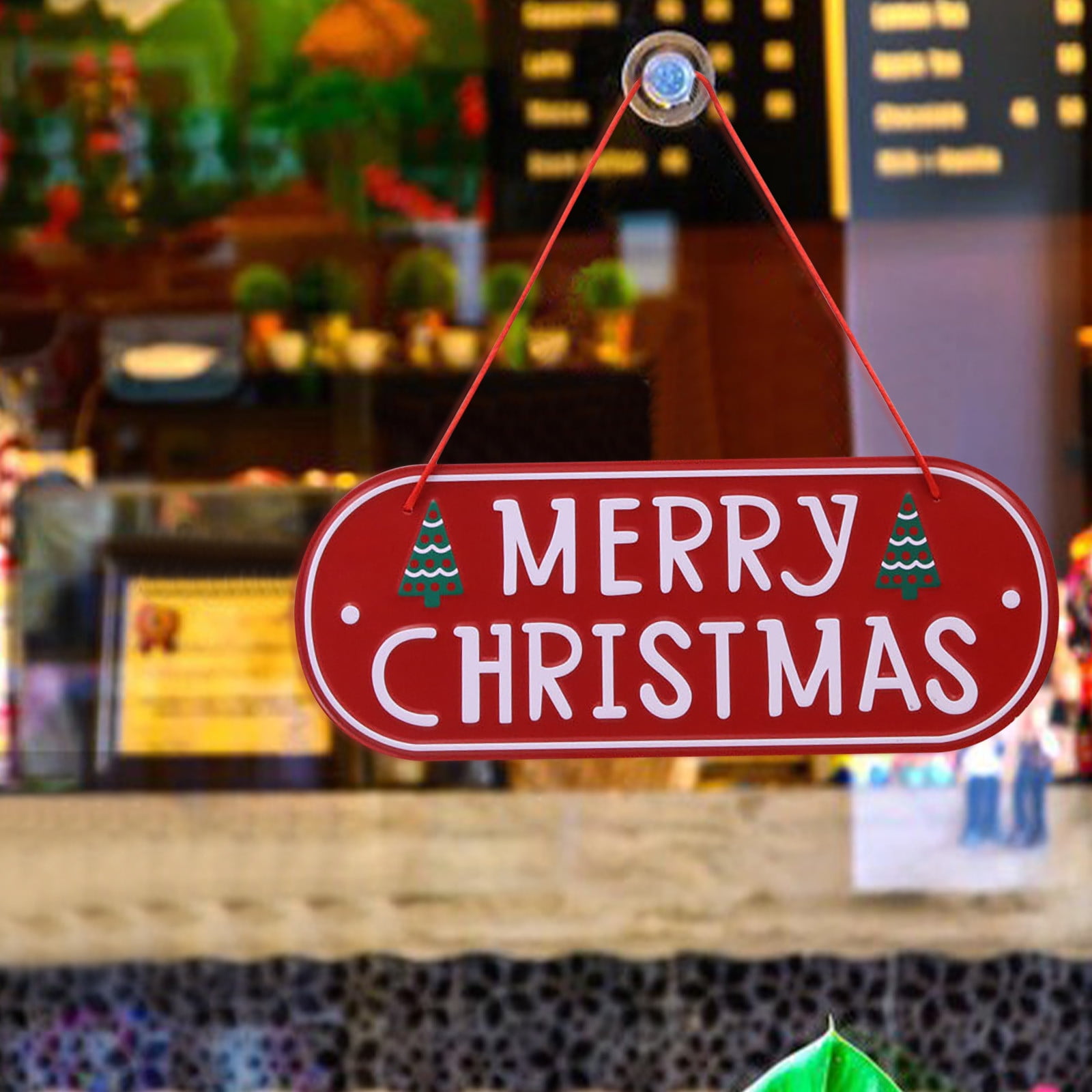 WAOU Panneau De Noël à Suspendre Pour Porte, Décoration Murale En Bois, Décoration D'intérieur Et D'extérieur Pour La Maison, La Salle De Classe, Le Bureau