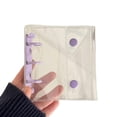 thumbnail image 1 of Mini PVC Notebook Binder Cover Planner Loose-Leaf Folder Envelope Cash, 1 of 8