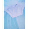 thumbnail image 7 of Alvivi Girls Ballet Dance Skirted Leotards Ballerina Costumes with Headdress Gymnastic Tutu Dress Light Blue 5-6, 7 of 7