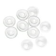 thumbnail image 1 of 10PCS DIY Craft Jewelry Making Clear Glass Cover Charms Forma de corazón / hongo Mushroom 10mm Zulema colgante de collar de encantos de botella, 1 of 8