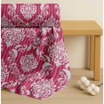 thumbnail image 4 of Soimoi Pink Cotton Cambric Fabric Stripe & Vector Design Damask Printed Fabric 1 Yard 58 Inch Wide, 4 of 7
