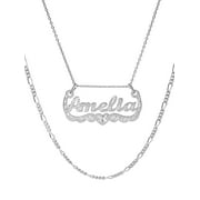 Personalized Name Necklace with Diamond Cut