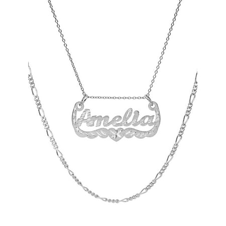 Personalized Name Necklace with Diamond Cut