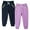 #WMGPAN25F609, variant on HILEELANG Toddler Girls(Age:12M-7Y) Cotton Joggers Sweatpants Floral Embroidery Drawstring Waist and Pockets-Purple Navy Blue Casual Athletic Pants for Kids 3T