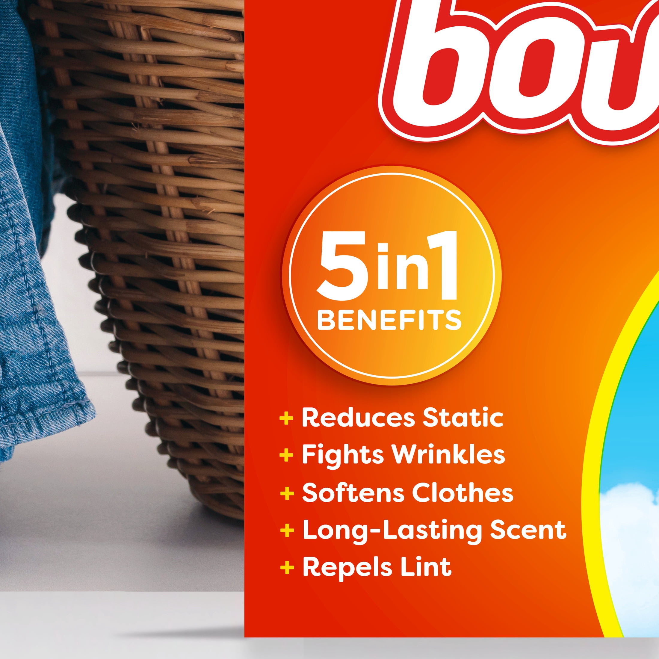 Bounce Dryer Sheets, Outdoor Fresh Scent, 110 Count