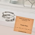 thumbnail image 2 of Morse Code Rings for Women Men Funny Inspirational Gifts Stainless Steel Fidget Rings for Anxiety Anxiety Ring with Beads Spinner Ring Fidget Ring Message Friendship Gifts Jewelry Birthday Gifts, 2 of 5