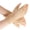 Apricot, variant on Half Finger Bridal Gloves Vintage Lace Embroidery Comfortable For Formal Event Photography