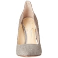thumbnail image 2 of Jessica Simpson Wayva Silver Rhinestone Fashion Pointed Toe High Heeled Pumps (Silver/Champagne, 7), 2 of 7