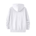 thumbnail image 4 of Sewkxo Men's Graphic Zip Up Hoodies Streetwear Jacket Letter Print Long Sleeve Sweatshirt with Pocket,White M, 4 of 4