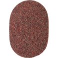 thumbnail image 1 of Rhody Rug SA48R084X108 Sandi 7 x 9 ft. Tweed Indoor-Outdoor Oval Braided Rug, Sangria, 1 of 1