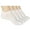 White, variant on ELYFER Unisex Thin Bamboo Fiber Ankle Socks 4 Pairs - Seamless Toe, Lightweight, Comfortable, Breathable Low Cut Athletic Sports Socks for Men and Women