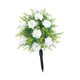 thumbnail image 5 of Rosas artificiales con estaca para el suelo, decoración de jardín, conmemorativa Blanco, 5 of 9