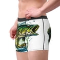 thumbnail image 2 of Vsdgher Big bass fish Pattern Men's Boxer Brief Underwear,Soft Funny Underwear for Men-XX-Large, 2 of 5