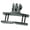 black, variant on For Goggle Camera Base - Paintball Face Mask Mount Bracket Clamps（Black）