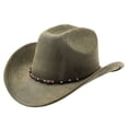 thumbnail image 1 of Western Cowboy Hat For Outdoor Adventure Travel Riding And Country Style Craftsmanship With Curved Brim And Timeless Appeal, 1 of 3