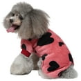 thumbnail image 1 of Camisa de pijama de lana para perro pequeño y gato, lindo pijama de una pieza para mascota, mono de pie para cachorro, ropa de suéter cálida, S-XLS, 1 of 5