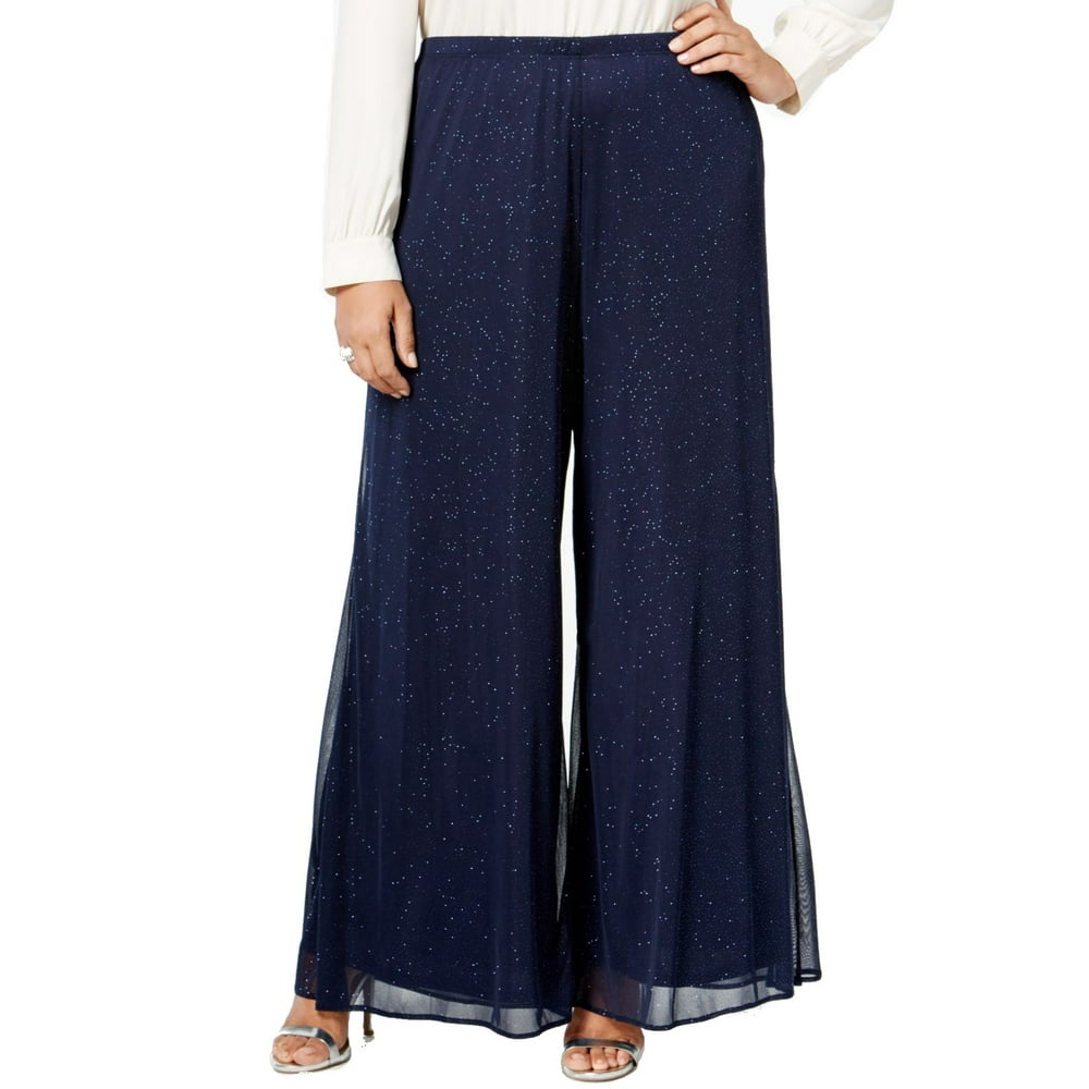 button palazzo pants