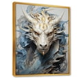 thumbnail image 2 of Designart "Odyssey Of Blue And Grey Dragon III" Dragons Floater Framed Wall Art Prints, 2 of 5