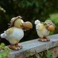 thumbnail image 2 of S SERENABLE Canard en Résine Mini Animal Réaliste Mignon Sculpture Debout pour Jardin, 2 of 8
