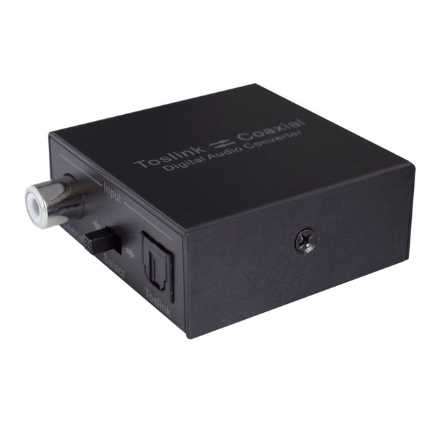 Adaptador convertidor de audio digital óptico a coaxial o coaxial a óptico, repetidor/convertidor de señal de audio coaxial digital bidireccional a/desde SPDIF óptico (Toslink)