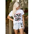 thumbnail image 4 of Love is From God Heart Christian Women's Plus Size Graphic Tee Brisco Brands 4X, 4 of 5