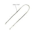 thumbnail image 2 of Unique Bargains 1 Pc Leather and Faux Pearl Handbag Strap for Travelling Light Glod Tone Black PU Alloy, 2 of 5