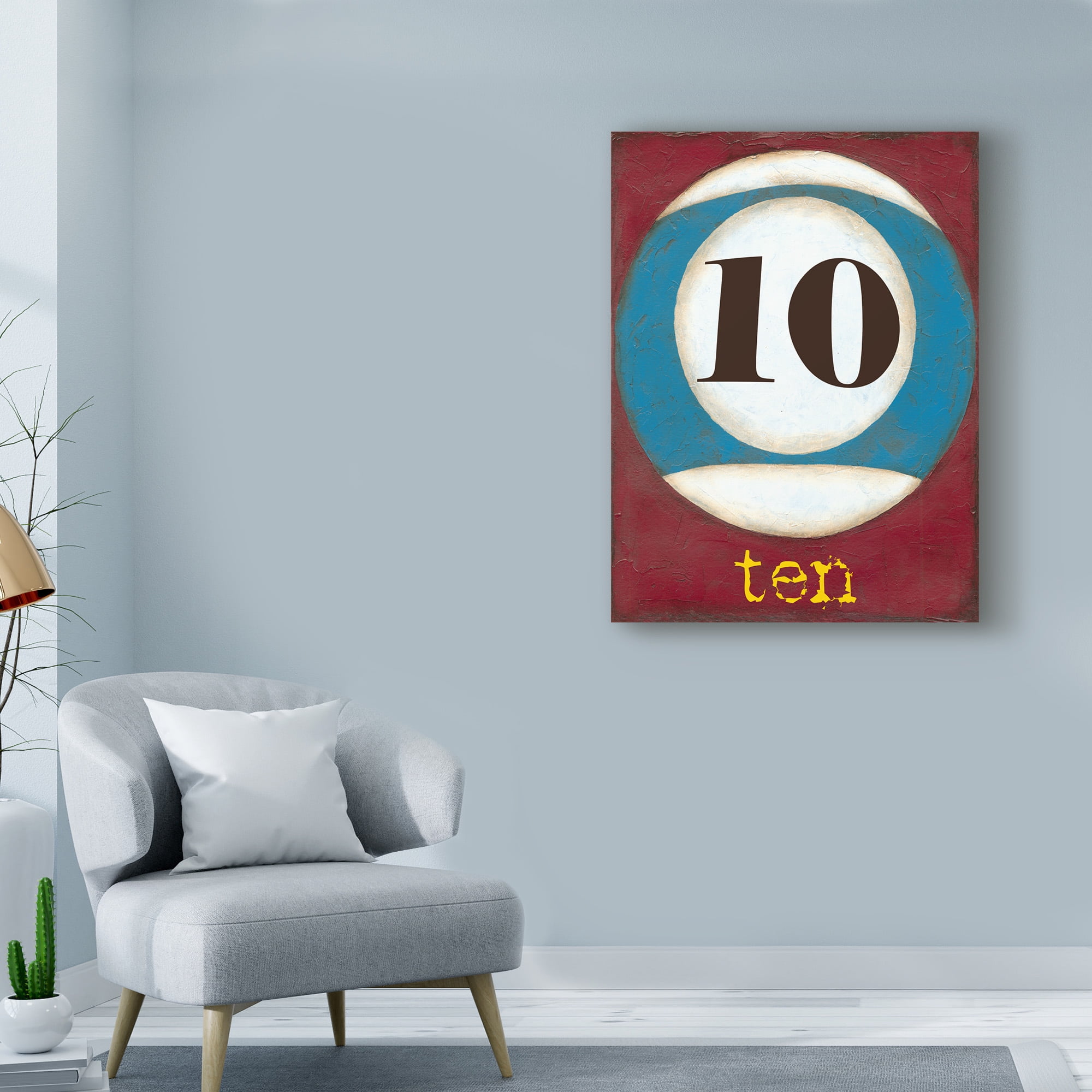 Trademark Fine Art 'Graphic Pool X' Canvas Art by Jennifer Goldberger
