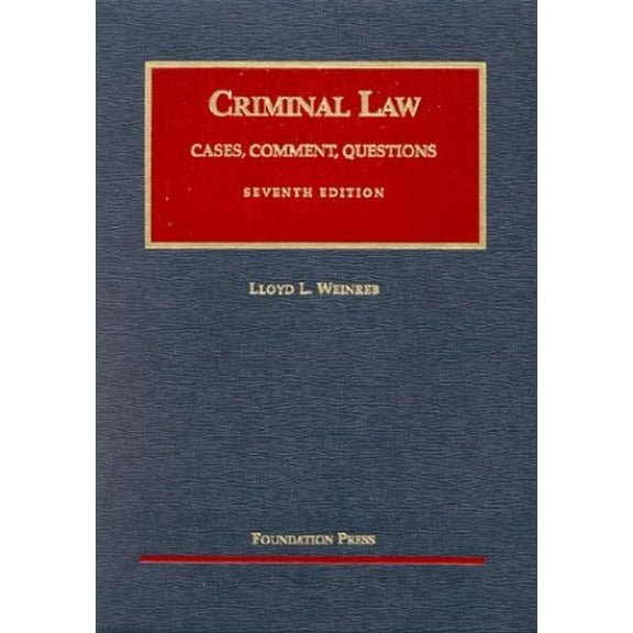 Pre-Owned Criminal Law (University Casebook Series) (Hardcover) 1587785404 9781587785405