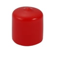 thumbnail image 3 of 50pcs 22mm Dia Red Rubber Thread Round Cabinet Chair Leg Insert Cover Protector, 3 of 3