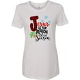 thumbnail image 3 of Inktastic Jesus is the Reason for the Season Pinecone and Snowflakes Women's T-Shirt, 3 of 5