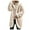 Beige, variant on XFLWAM Womens Oversized Sherpa Jacket Fuzzy Fleece Teddy Coat with Pockets Open Front Hooded Cardigan Brown XXL