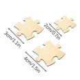 thumbnail image 3 of Set of 100 Blank Unfinished Wooden Jigsaw Puzzles Easy Painting DIY Puzzle Pieces for Art Craft, 3 of 5