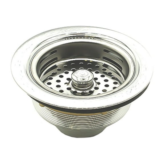 Thrifco 4401415 3-1/2 Inch Kitchen Sink Strainer Assembly (Chrome Plated Brass)
