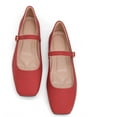 thumbnail image 6 of CHICVOMEY Flats for Women Mary Jane Flats Square Toe Comfort Ballet Flats with Memory Foam Insole Dressy Flats Shoes Wide Feet Friendly, 6 of 6