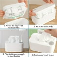 thumbnail image 4 of Smart Wipes Warmer Under 5 ! Kadlawus Adjustable Wipes Heater Night Light Wipes Warmer Digital Wipes Warmer Home Wipes Dispenser USB Powered Warmer forBabyCare Travel Nursery, 4 of 6