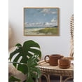 thumbnail image 3 of Drsoum Vintage Landscape Seascape Framed Canvas Wall Art Seaside Coastal Scenery Classic Hallway Kitchen Office Decor 8x10in Natural Framed, 3 of 6